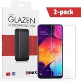 2-pack BMAX geschikt voor de Glazen Screenprotector Samsung Galaxy A50 Glas / Beschermglas / Tempered Glass / Glasplaatje