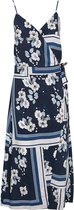 Seafolly Splendour Wrap Midi Dress Indigo Maat S - Dames Strandjurk Met Print