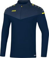 Jako Champ 2.0 Ziptop Marine Blauw-Donker Blauw-Fluor Geel Maat S