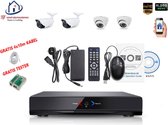 Home-Locking camerasysteem met NVR 3.0MP H265 POE met 4 camera's 3.0MP CS-4-1411