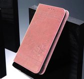 Hoogwaardig PU leren Bookcase voor Samsung Galaxy S10e | Luxe Uitstraling | Lederen Wallet Case | Telefoonhoesje | Kaarthouder | Portemonnee | Roze