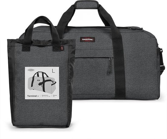 EASTPAK Sac de voyage Sac de sport Terminal + Black Denim Gris