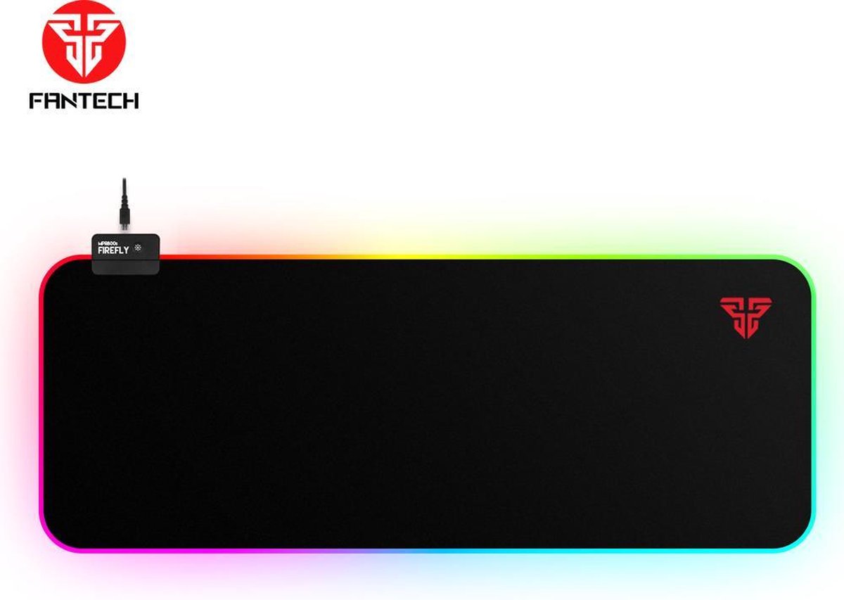 Gaming Muismat - XXL Gaming Muismat - Duurzame stoffen bovenlaag - Rubberen antislip onderlaag - Voor controle, snelheid en precisie - 800 x 300 x 4 mm - Zwart