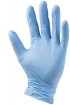 Handschoen nitril medium blauw doos van 100 stuks