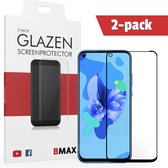 2-pack BMAX geschikt voor de Glazen Screenprotector Huawei Mate 30 Lite Full Cover Glas / Met volledige dekking / Beschermglas / Tempered Glass / Glasplaatje