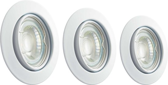 Ampère het internet Vel Twilight NEO 3-pack dimbare LED inbouwspots (wit), richtbaar, inclusief 3x  GU10 LED... | bol.com