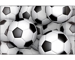 foto van Kangaro bureau onderlegger - 38x58cm - Voetbal - antislip - met insteekvakken - K-0014D116