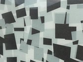 Anti inkijk | Decoratieve raamfolie | geblokt design | zelfklevend | 68 x 300 | krasvast | uniek design | privacy verhogend
