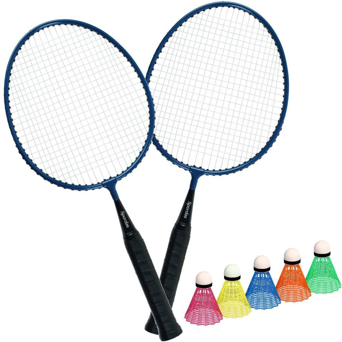 Badminton set Kids 2 Rackets Mini + 5 Shuttles | bol.com