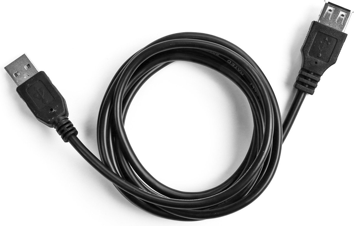 Ekon ECITUSB18MFK USB-kabel USB 2.0 1,8 m USB A Zwart