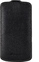 Melkco - leren Samsung Galaxy Nexus Prime case Jacka Type - zwart