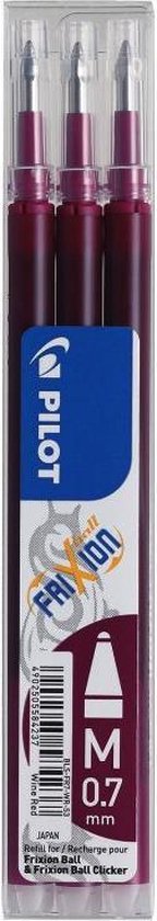 PILOT Set 5 Ricariche Frixion Ball BLS-FR7 - Colore Inchiostro Viola - Punta 0,7 Mm (Tratto 0,35 Mm)