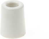 Deurbuffer / deurstopper wit rubber 50 x 30 mm - deurstop