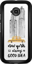 Motorola Moto E 2015 hoesje - NYC is always a good idea