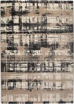 Modern laagpolig vloerkleed Bronx - Abstract - Taupe - 200x290 cm
