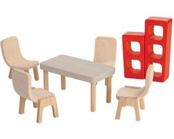 Plan Toys houten poppenhuis meubels Dining Room