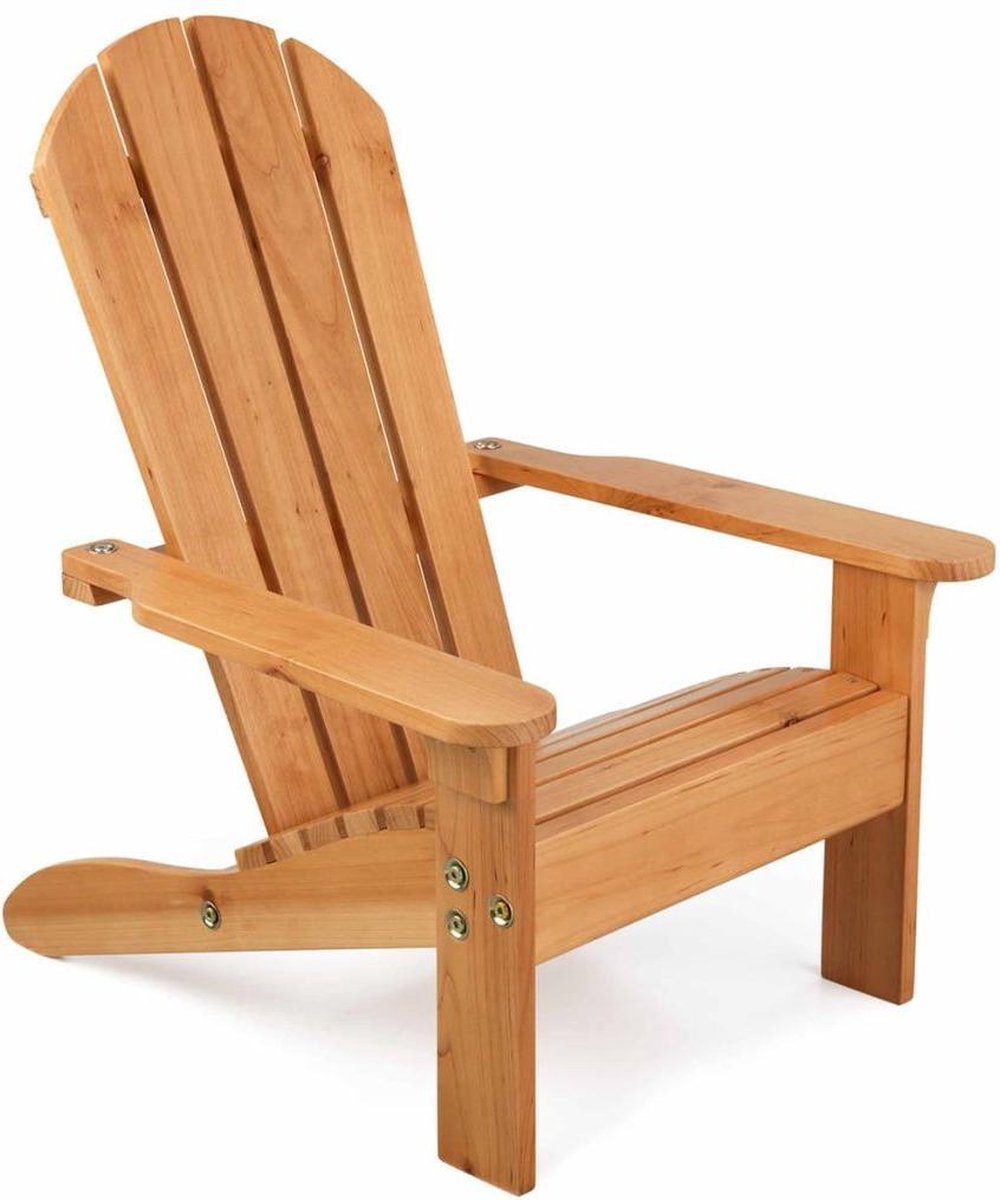 KidKraft Adirondackstoel voor kinderen bruin hout 00083