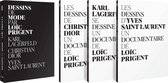 Dessins de mode ( 3 DVDs ) K.Lagerfeld, C.Dior, Y.Saint Laurent
