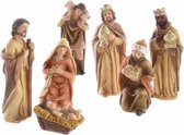 7 kerststal figuren van polystone - kerststalletje figuurtjes