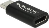 DeLOCK 65697 tussenstuk voor kabels USB Type-C Zwart