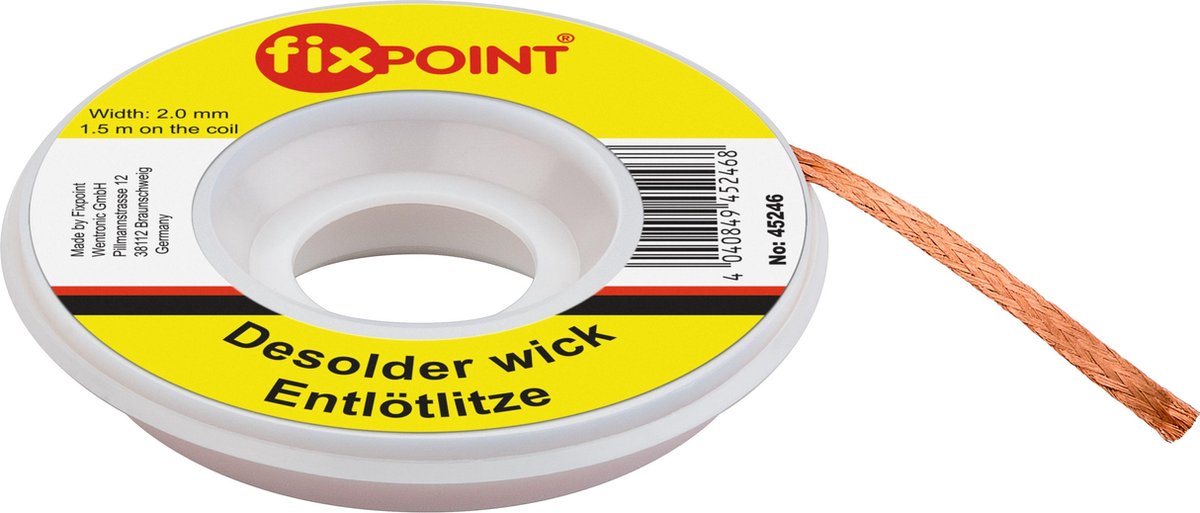 Desoldeerlint 2mm - 1,5 meter