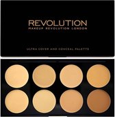 Makeup Revolution Cover & Conceal Cream Palette - Light-Medium