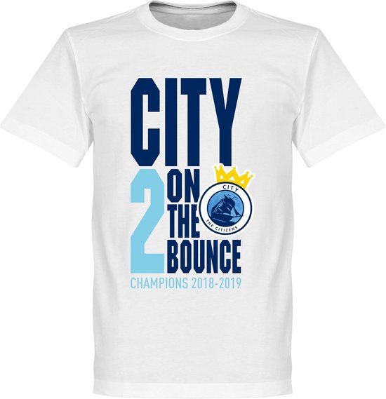 City 2 on the Bounce Champions T-Shirt - Wit - 5XL