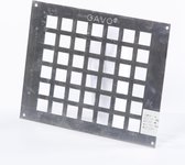 Gavo Plaque de ventilation simple rangée aluminium 25 x 20 cm (Prix par pièce)