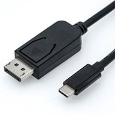Choetech USB-C naar DisplayPort kabel met DP Alt Mode (4K 60 Hz) / zwart - 1 meter