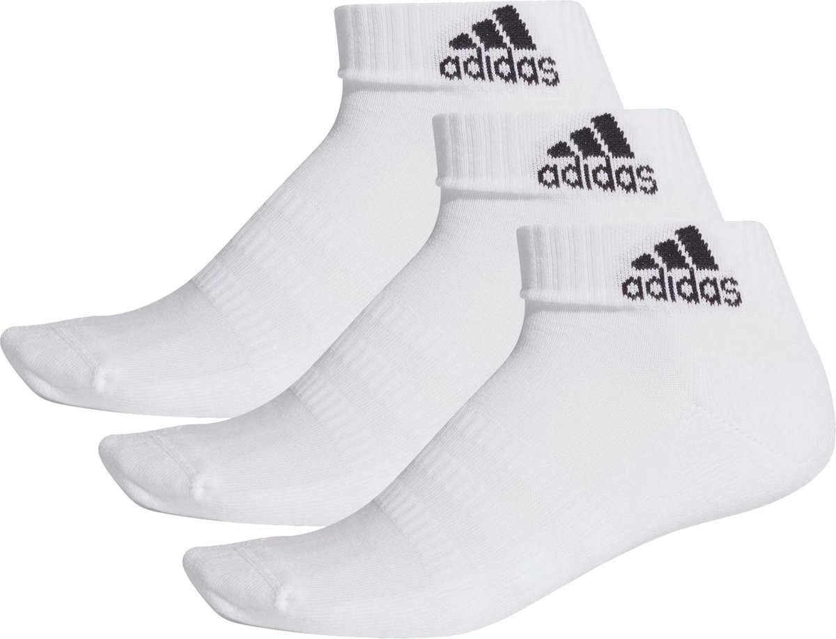 adidas Cushioned Ankle Sock 3P Halfhoge enkelsokken-40 42 Wit