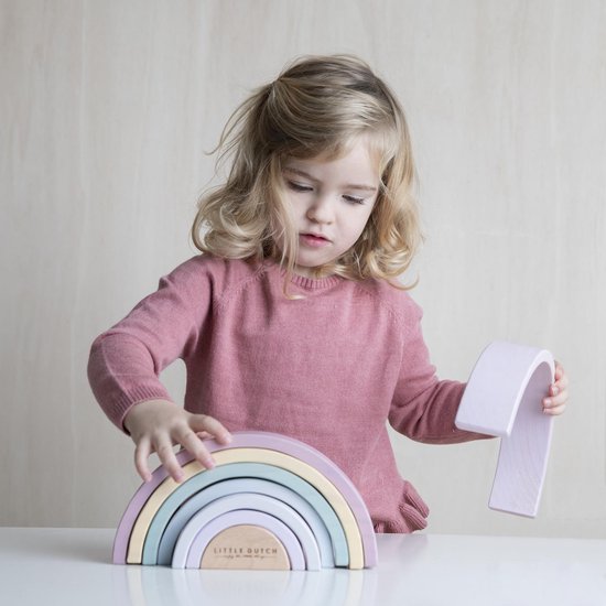 Little Dutch Houten Regenboog - Roze
