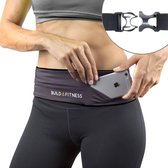 KW® Hardloopriem Unisex | Volledig verstelbare sluiting runningbelt | Fitnessriem sleutelclip | Geschikt voor alle telefoons | Riem belt running sport rennen | Voor training in fit