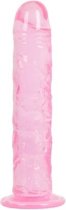 Roze Dildo - 20 cm lang, 4 cm doorsnee - Met sterke zuignap
