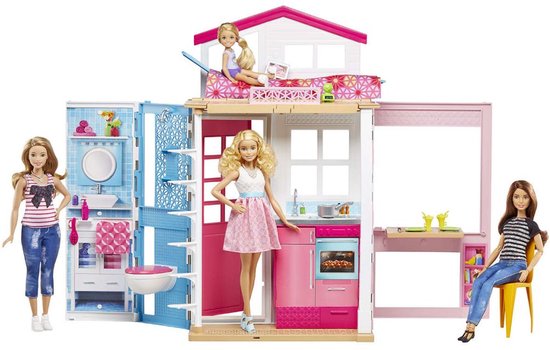 Barbie Twee Verdiepingen Huis - Barbiehuis | bol.com