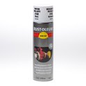 Rust-Oleum spuitbus met witte topcoat, hoogglans 2192, RAL 9010. Bevat harde hoed logo.