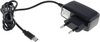 USB-C thuislader met vaste kabel - 2A / zwart - 1,1 meter