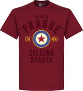 Sparta Praag Established T-Shirt - Chili Rood - M