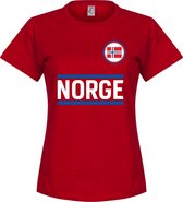 Noorwegen Team Dames T-Shirt - Rood - S