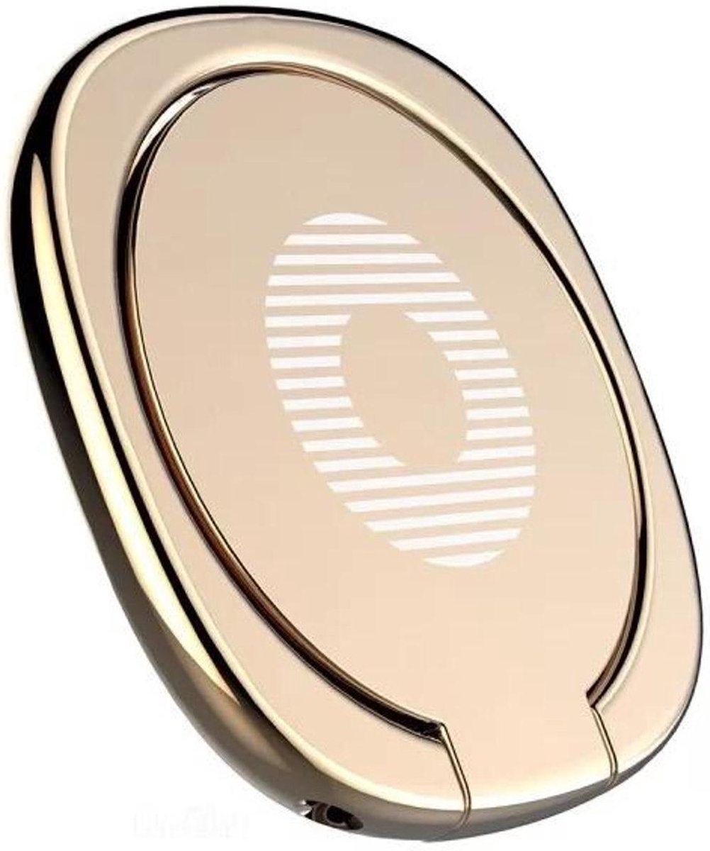 S&C - Telefoon Ring Houder - Universeel – Goud - Telefoonhouder Ring - Telefoonhouder - Magnetisch - Magnetic Ring Mount – Magneet - Ring Stand - Voor iPhone - Voor Samsung - Auto - Grip en Veiligheid – Selfie - Huawei