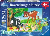 Ravensburger puzzel Disney Bambi en z'n vriendjes - 2x24 stukjes - kinderpuzzel