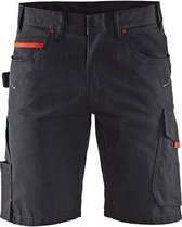 Blaklader Werkshort 1499 zwart/rood - maat C52