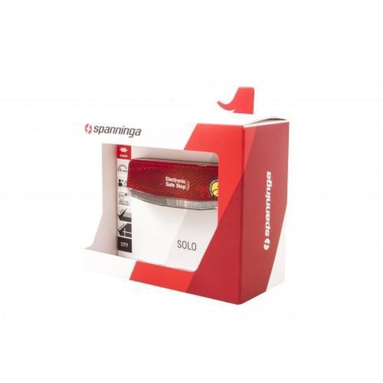 Spanninga Compact achterlicht naafdynamo - Standlichtfunctie - Zichtbaarheid tot 500m - Geschikt voor bagagedragers 50/80mm — afbeelding 3