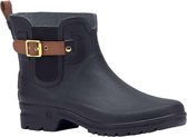 Rouchette Rubber Laarzen Dames  - Enkellaarsjes Dames - Active Style 181 - Zwart - Maat  39