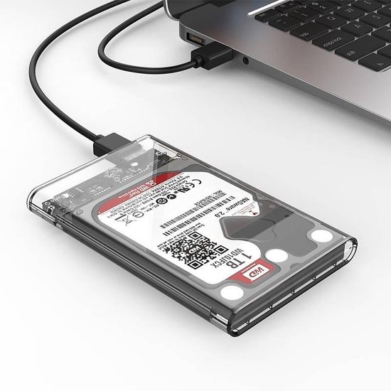 Orico - 2.5 Inch SATA USB 3.0 Transparante Harde Schijf Behuizing -  doorzichtig | bol.com