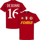AS Roma De Rossi 16 Team T-Shirt - Rood - XL