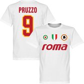 AS Roma Pruzzo 9 Team T-Shirt - Wit - 4XL