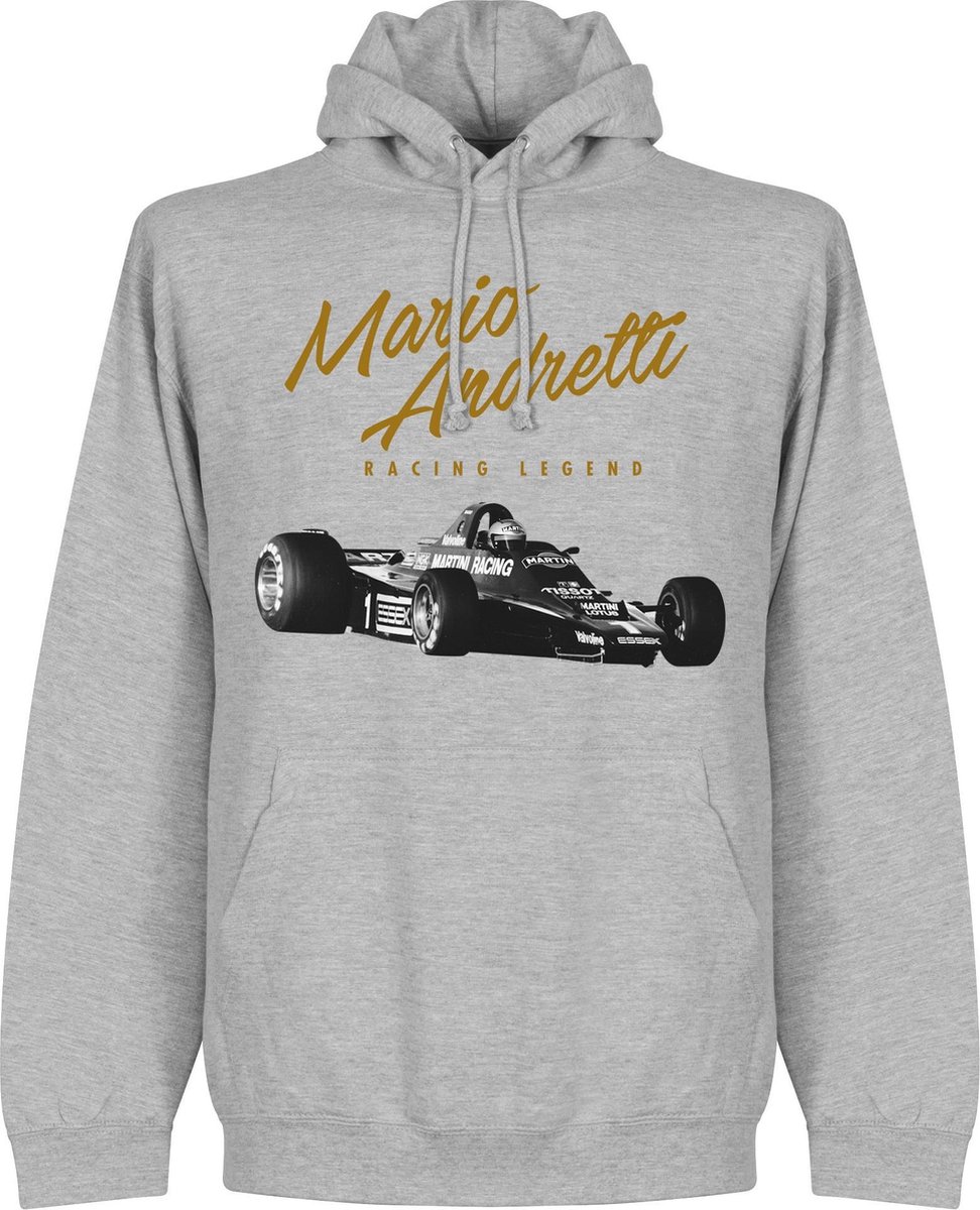 972x1200.jpg Mario Andretti Hoodie - Grijs - L - Afbeelding 1