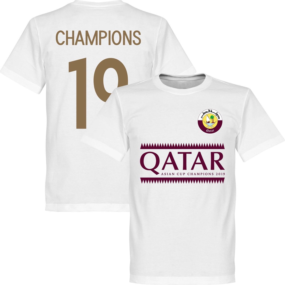 Qatar 2019 Asian Cup Winners T-Shirt - Wit - L