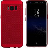 Hoes Mesh Holes voor Samsung S8/S8 Duos Rood