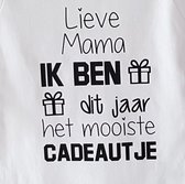 Keukenschort met grappige tekst bedrukt cadeau| katoenen Barbecueschort Keuken BBQ Schort Kookschort Kokschort  |   Lieve mama aankondiging bekendmaking zwangerschap cadeau voor de